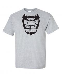 Bearded For Her Pleasure T-Shirts-Gray-Large