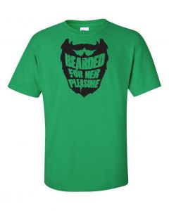 Bearded For Her Pleasure T-Shirts-Green-Large