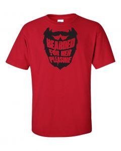 Bearded For Her Pleasure T-Shirts-Red-Large