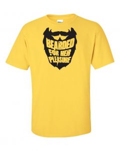 Bearded For Her Pleasure T-Shirts-Yellow-Large