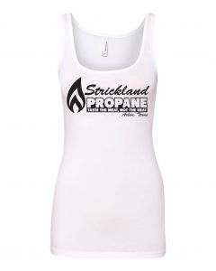 Strickland Propane -Kind Of The Hill TV Series Graphic Clothing - Women's Tank Top - White