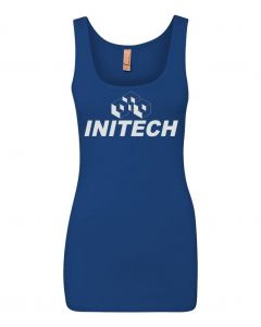 Initech -Office Space Movie Graphic Clothing - Women's Tank Top - Blue