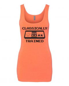 Classically Trained Graphic Clothing - Women's Tank Top - Orange