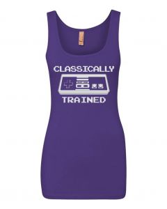 Classically Trained Graphic Clothing - Women's Tank Top - Purple