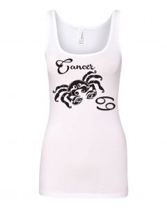 Cancer Horoscope Graphic Clothing - Women's Tank Top - White