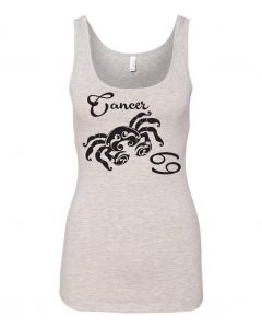 Cancer Horoscope Graphic Clothing - Women's Tank Top - Gray