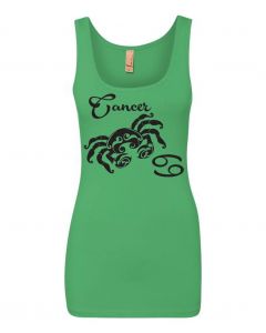 Cancer Horoscope Graphic Clothing - Women's Tank Top - Green
