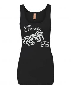 Cancer Horoscope Graphic Clothing - Women's Tank Top - Black