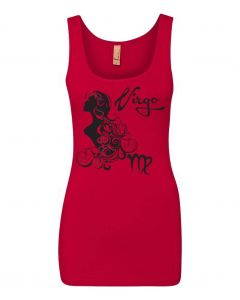 Virgo Horoscope Graphic Clothing - Women's Tank Top - Red