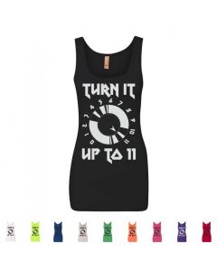 Turn It Up To 11 -Spinal Tap Movie Graphic Womens Tank Top