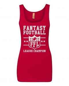 Fantasy Football Champion Graphic Clothing - Women's Tank Top - Red