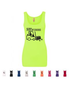 How To Pick Up Chicks Graphic Womens Tank Top