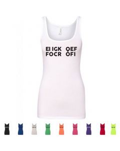 F*** Off Fold Up Graphic Womens Tank Top