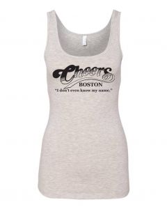 Cheers, I Don't Even Know My Name Graphic Clothing - Women's Tank Top - Gray