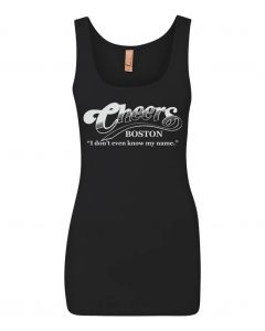 Cheers, I Don't Even Know My Name Graphic Clothing - Women's Tank Top - Black