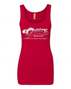 Cheers, I Don't Even Know My Name Graphic Clothing - Women's Tank Top - Red