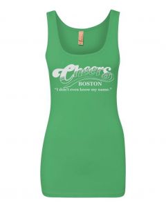 Cheers, I Don't Even Know My Name Graphic Clothing - Women's Tank Top - Green
