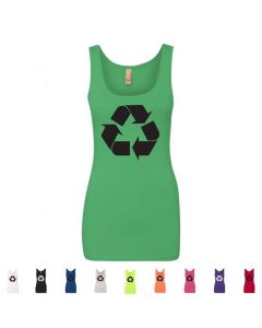 Recycle Go Green Earth Day Graphic Women's Tank Top