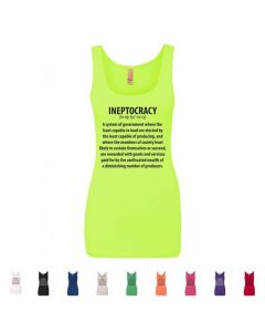 Ineptocracy Government Graphic Womens Tank Top