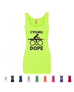 Cycling Is Dope Graphic Womens Tank Top