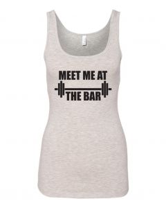 Meet Me At The Bar Graphic Clothing-Women's Tank Top-W-Gray