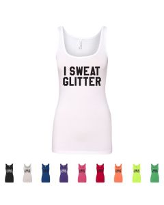 I Sweat Glitter Womans Tank